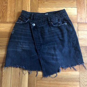 BDG Asymmetrical Jean Mini Skirt